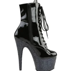 Pleaser ADORE-1020LG Boots Black Glitter