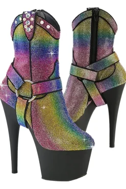 Pleaser ADORE-1029RS Rainbow Boots