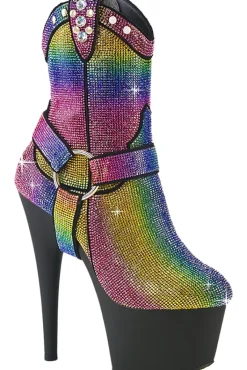 Pleaser ADORE-1029RS Rainbow Boots