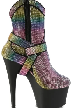 Pleaser ADORE-1029RS Rainbow Boots