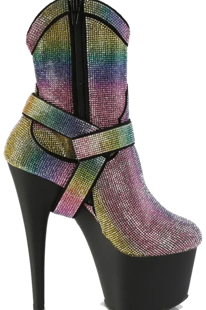 Pleaser ADORE-1029RS Rainbow Boots
