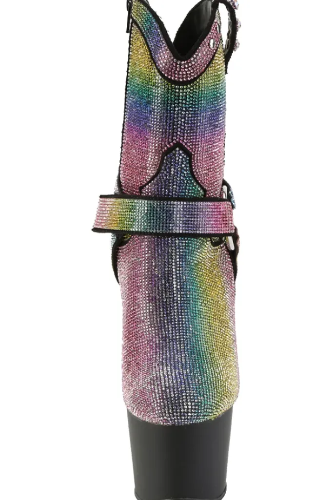 Pleaser ADORE-1029RS Rainbow Boots