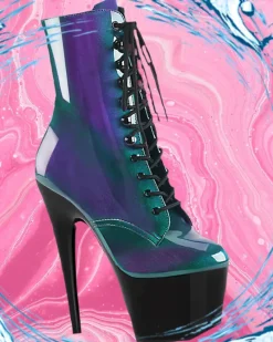 Pleaser ADORE-1020SHG Purple-Green / Black