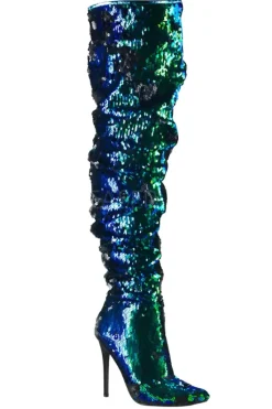 Pleaser COURTLY 3011 Boots Green