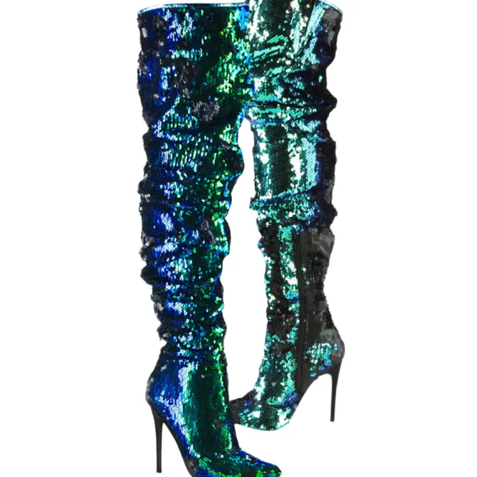 Pleaser COURTLY 3011 Boots Green