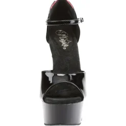 Pleaser DELIGHT 660FH Shoes Black/Red