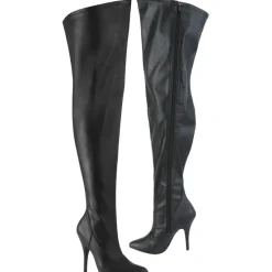 Pleaser Pink Label SEDUCE-3000WC Boots Matte WIDE CALF