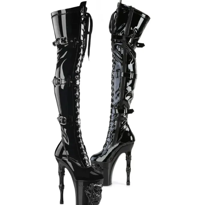 Pleaser Rapture 3028 Patent Boots