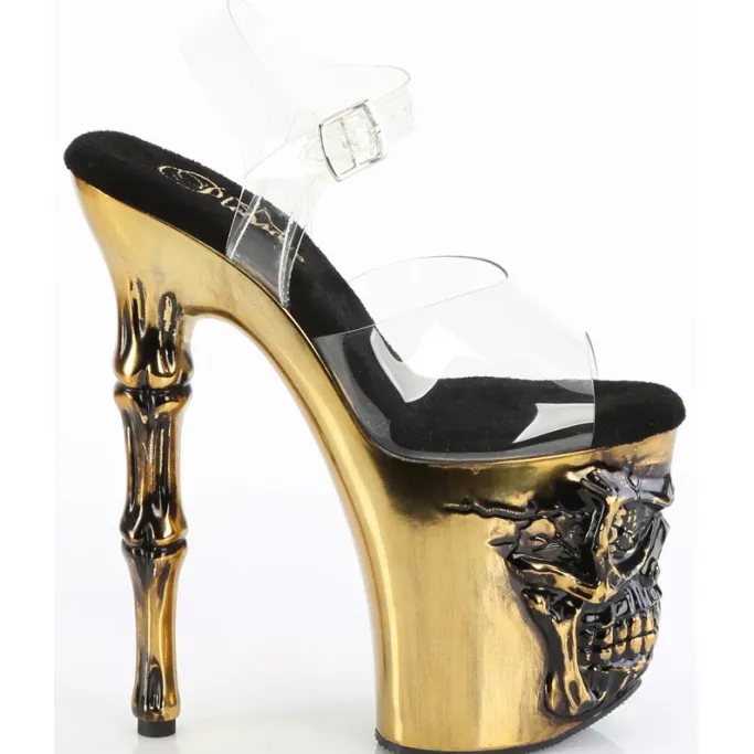Pleaser Rapture 808-LT Brass Shoes
