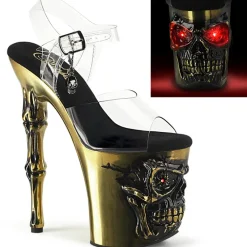 Pleaser Rapture 808-LT Brass Shoes