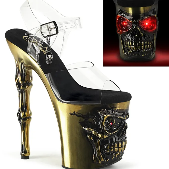 Pleaser Rapture 808-LT Brass Shoes