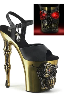 Pleaser Rapture 809-LT Brass Shoes