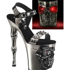 Pleaser Rapture 812-LT Pewter Shoes