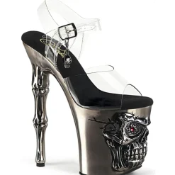 Pleaser Rapture 808-LT Shoes Pewter