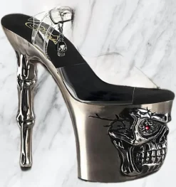 Pleaser Rapture 808-LT Shoes Pewter