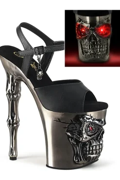 Pleaser Rapture 809-LT Shoes Pewter