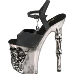 Pleaser Rapture 809-LT Shoes Pewter