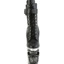 Pleaser Rapture 1020STR-LT Silver Sole Boots