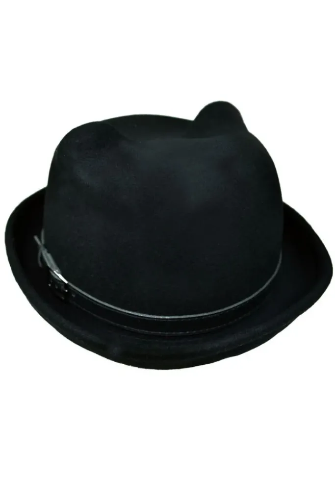 Innocent Clothing Poizen Kitty Bowler Hat Black