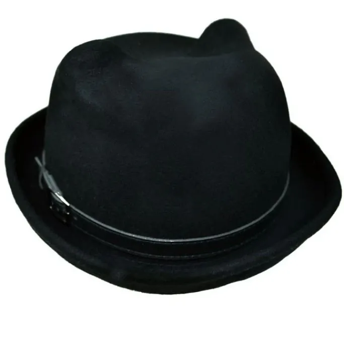 Innocent Clothing Poizen Kitty Bowler Hat Black