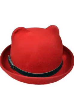 Innocent Clothing Poizen Kitty Bowler Red