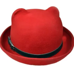 Innocent Clothing Poizen Kitty Bowler Red