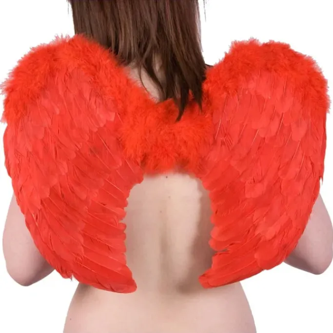 Innocent Clothing Poizen Medium Red Feather Wings