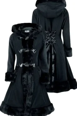 Innocent Clothing Poizen Minx Coat Black