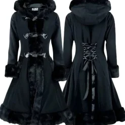 Innocent Clothing Poizen Minx Coat Black