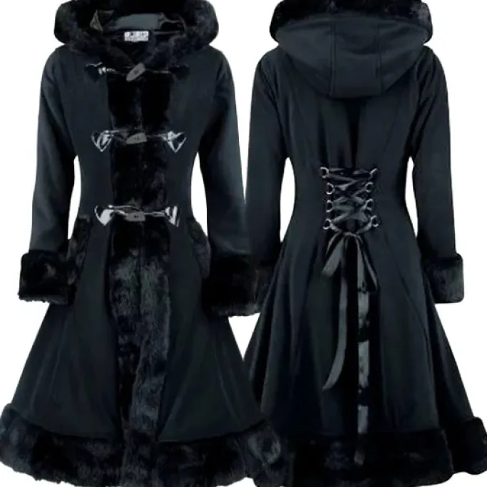 Innocent Clothing Poizen Minx Coat Black