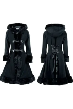 Innocent Clothing Poizen Minx Coat Black