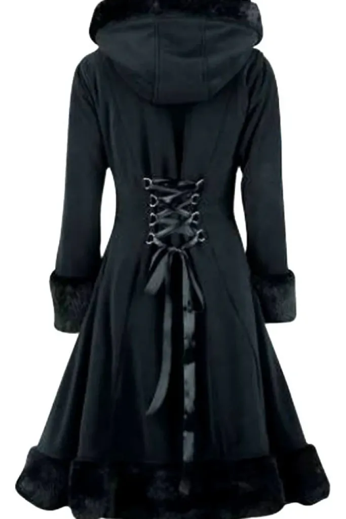 Innocent Clothing Poizen Minx Coat Black