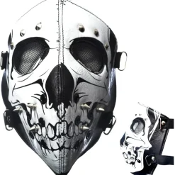 Innocent Clothing Poizen White Skull Full Face Mask