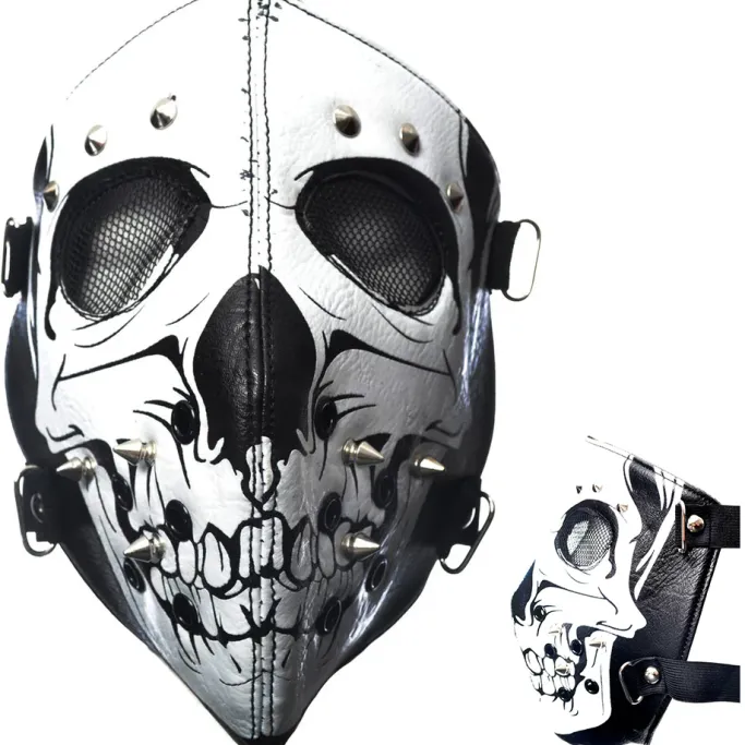 Innocent Clothing Poizen White Skull Full Face Mask