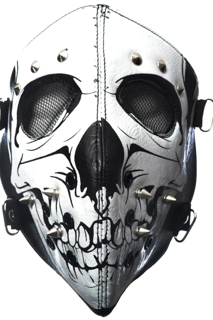 Innocent Clothing Poizen White Skull Full Face Mask