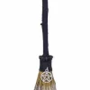 Nemesis Now Positive Energy Broomsticks White Pentagram Charm