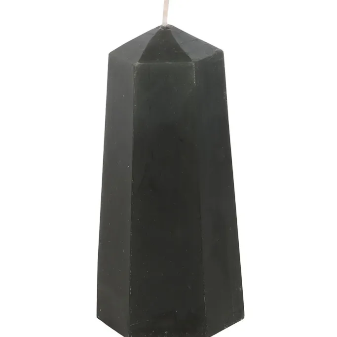 Something Different Protection Crystal Candle with Rough Black Obsidian