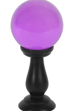 Something Different Purple Crystal Ball on Stand Small