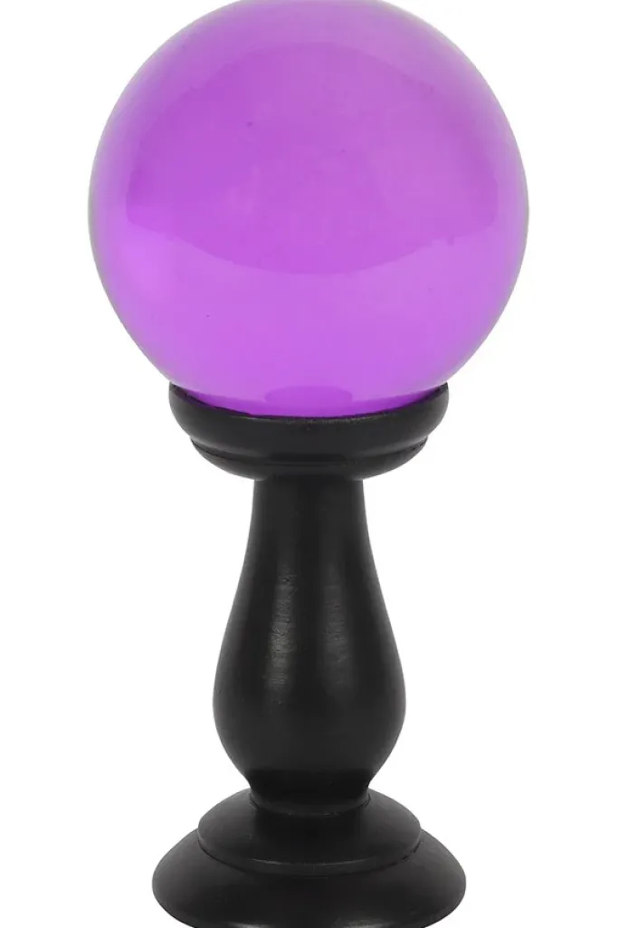 Something Different Purple Crystal Ball on Stand Small