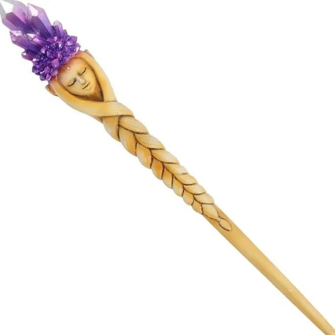 Something Different Purple Crystal Goddess Wand