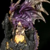Puckator Purple Dark Legends Dragon on Castle with LED Crystal