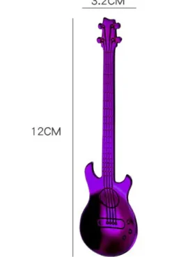 Gothic Accessories Purple Guitar Teaspoon