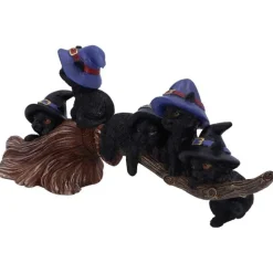 Nemesis Now Purrfect Broomstick Cats