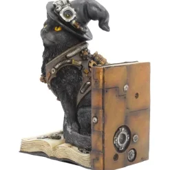 Nemesis Now Purring Pioneer Steampunk Cat Bookend