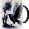 Oakhart Industries Raven Cyber Goth and Raven Mug Art095