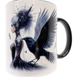 Oakhart Industries Raven Cyber Goth and Raven Mug Art095