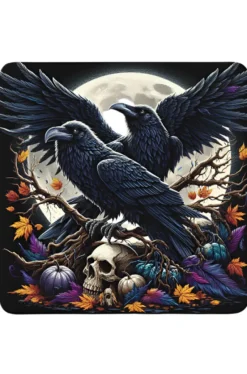 Oakhart Industries Ravens and Skulls Coaster Art076