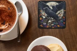 Oakhart Industries Ravens and Skulls Coaster Art076