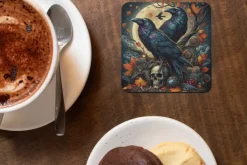 Oakhart Industries Ravens and Skulls Coaster Art077