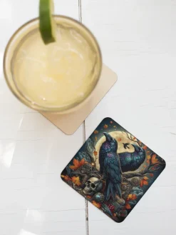 Oakhart Industries Ravens and Skulls Coaster Art077